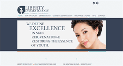 Desktop Screenshot of libertydermatology.com